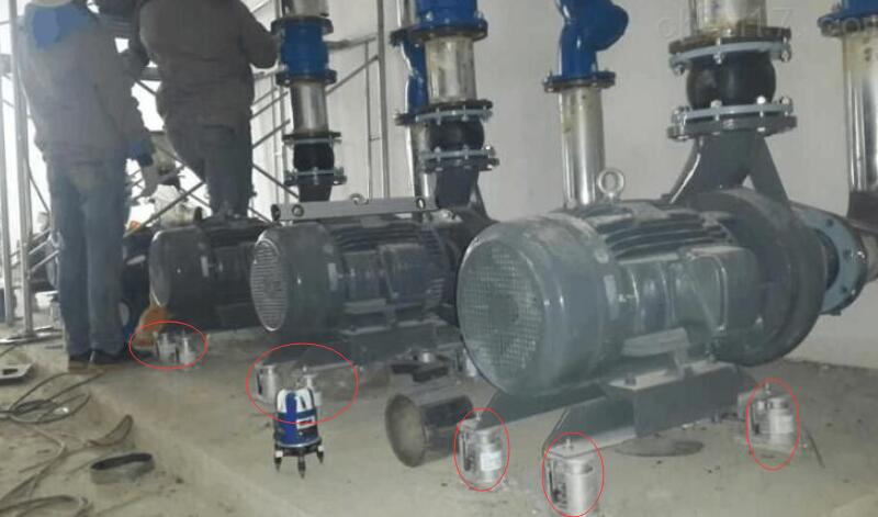 泵閥安裝<a href=http://www.sp-oil.com/xjjt/ target=_blank class=infotextkey>橡膠接頭</a>示意圖 水泵圖1