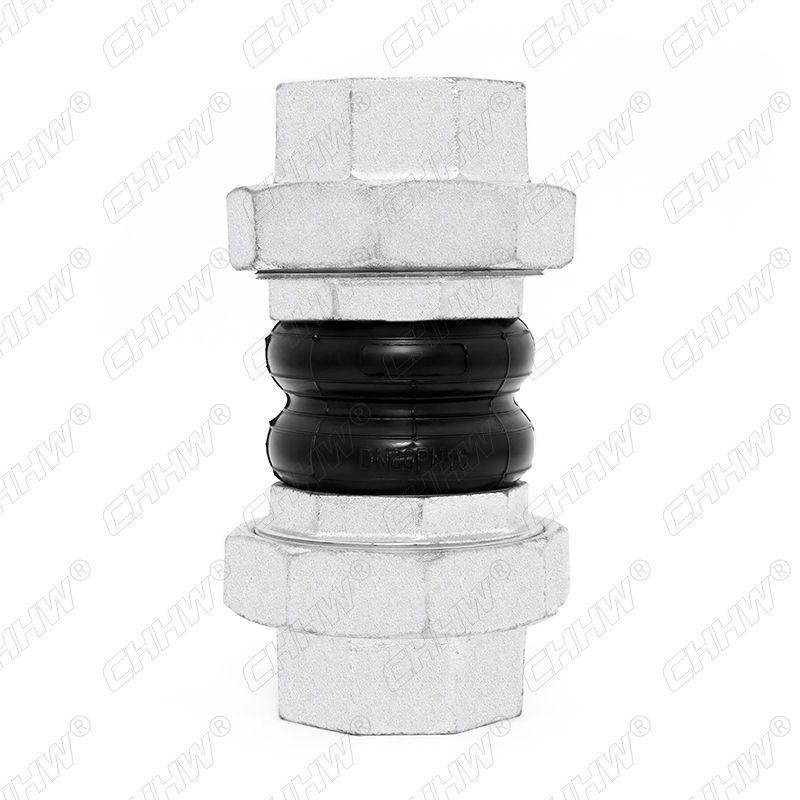 DN80絲扣連接橡膠軟接頭(經(jīng)緯線橡膠接頭)